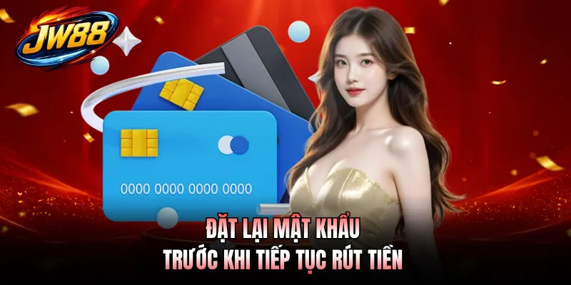 Đặt lại mật khẩu trước khi tiếp tục rút tiền