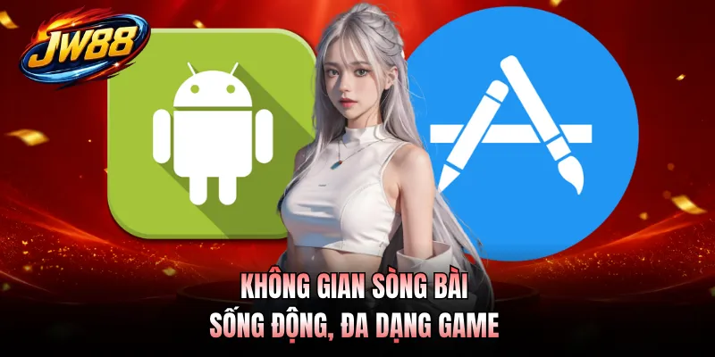 Không gian sòng bài sống động, đa dạng game