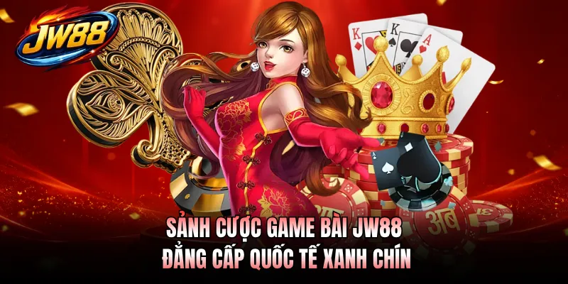 Sảnh cược game bài JW88 đẳng cấp quốc tế xanh chín